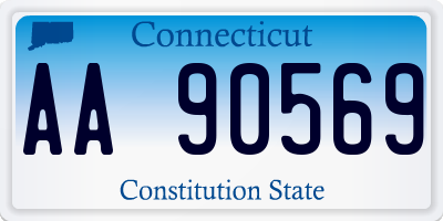 CT license plate AA90569