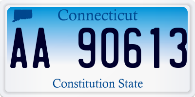 CT license plate AA90613