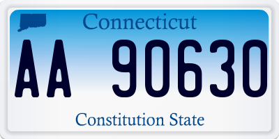 CT license plate AA90630