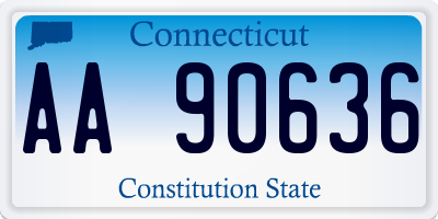 CT license plate AA90636