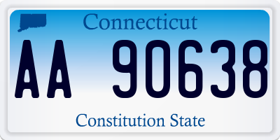 CT license plate AA90638