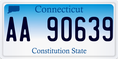 CT license plate AA90639