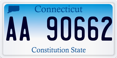 CT license plate AA90662