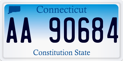 CT license plate AA90684