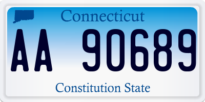 CT license plate AA90689