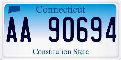 CT license plate AA90694