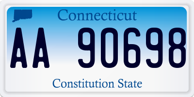 CT license plate AA90698