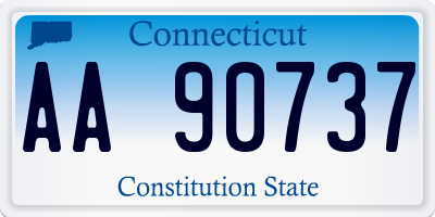 CT license plate AA90737