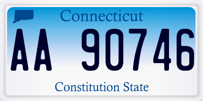 CT license plate AA90746