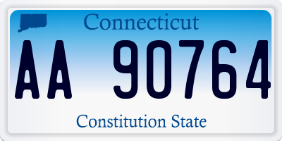 CT license plate AA90764