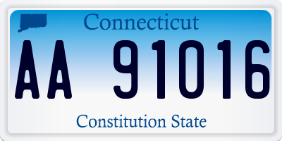 CT license plate AA91016