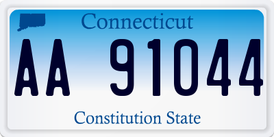 CT license plate AA91044