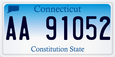 CT license plate AA91052