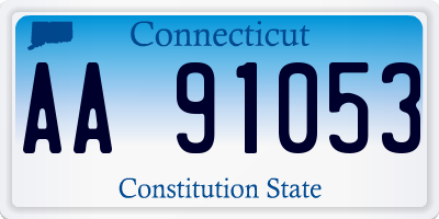 CT license plate AA91053