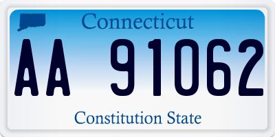 CT license plate AA91062