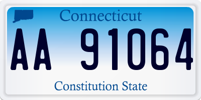 CT license plate AA91064