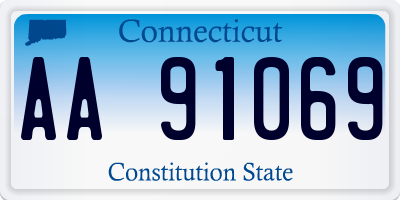 CT license plate AA91069