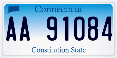 CT license plate AA91084