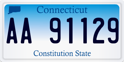 CT license plate AA91129