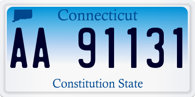 CT license plate AA91131