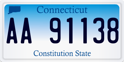 CT license plate AA91138