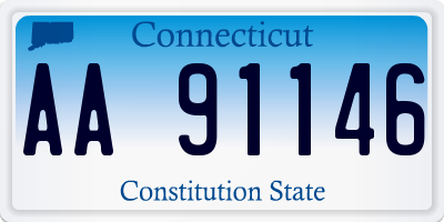 CT license plate AA91146