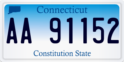 CT license plate AA91152