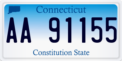 CT license plate AA91155