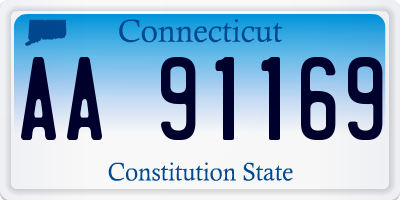 CT license plate AA91169