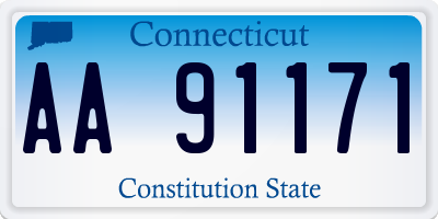 CT license plate AA91171