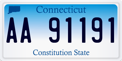 CT license plate AA91191