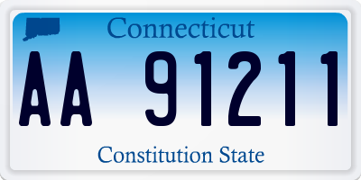 CT license plate AA91211