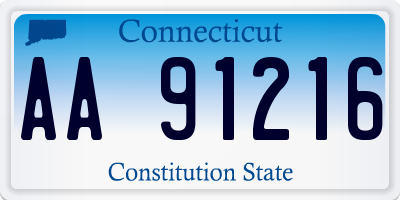 CT license plate AA91216