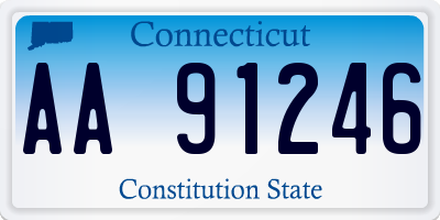 CT license plate AA91246