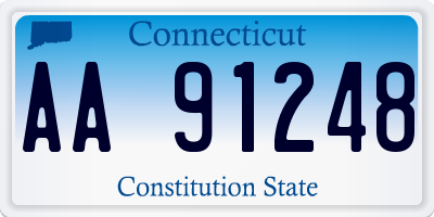 CT license plate AA91248