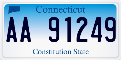 CT license plate AA91249