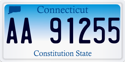 CT license plate AA91255