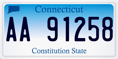 CT license plate AA91258