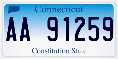 CT license plate AA91259