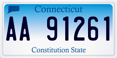 CT license plate AA91261