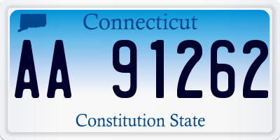 CT license plate AA91262