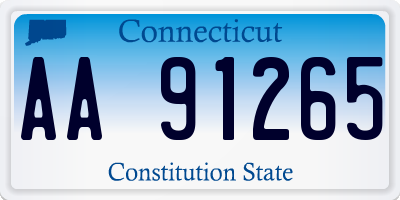 CT license plate AA91265