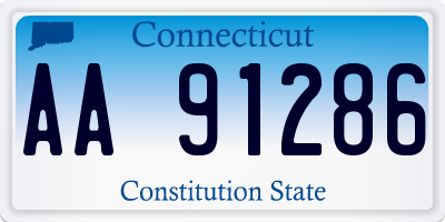 CT license plate AA91286