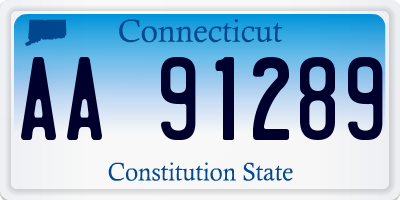 CT license plate AA91289