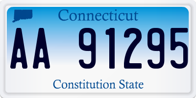 CT license plate AA91295