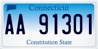 CT license plate AA91301