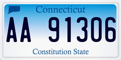 CT license plate AA91306