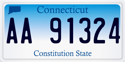 CT license plate AA91324