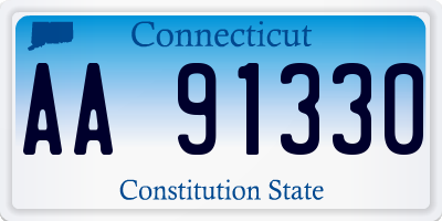 CT license plate AA91330