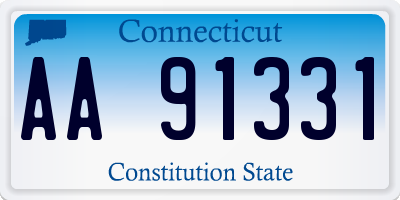 CT license plate AA91331